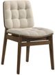 Coaster® Hamlyn 5-Piece Cream/Walnut Round Dining Table Set-5