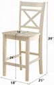 ACME Furniture Tartys 2-Piece Cream Counter Chair Set-2