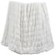 HiEnd Accents Ruched Rabbit White Double-Sided Throw Blanket-0