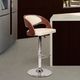 Armen Living Malibu Cream Adjustable Swivel Bar Stool-3