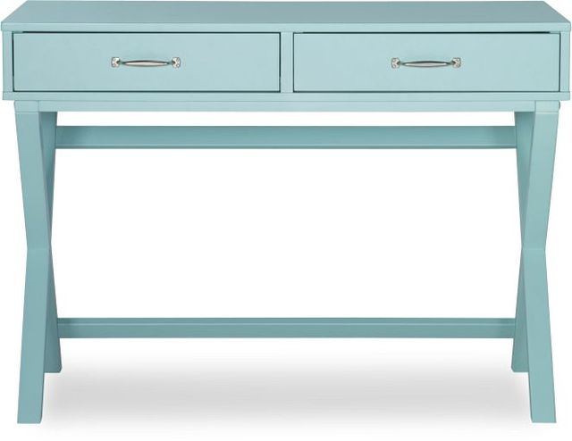 Linon Penney Pastel Turquoise Writing Table -0