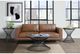 Elements International Terri Warm Walnut Coffee Table with Dark Base-2