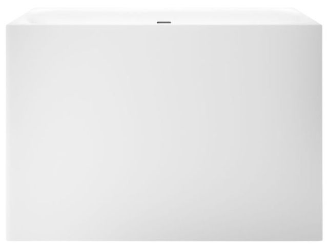 KOHLER® Stillness® Honed White Soak 46" x 46" Freestanding Bath-1