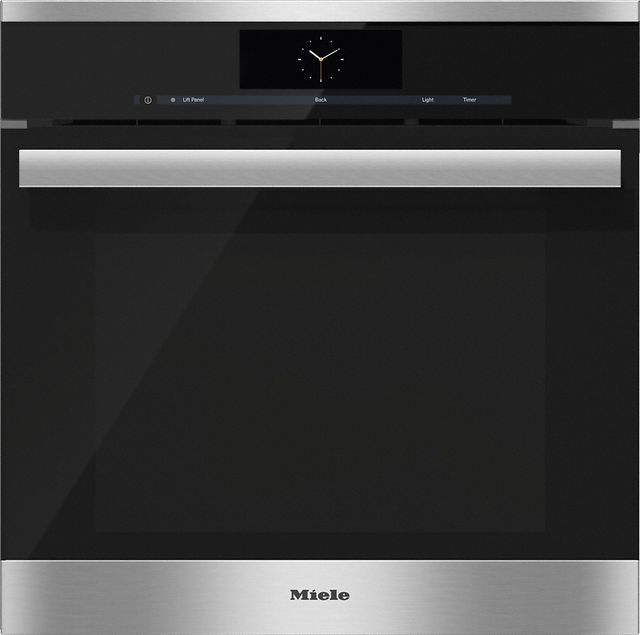 Miele 23.5" Clean Touch Steel Electric Built in Single Wall Oven