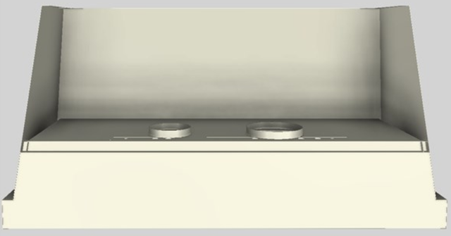 Vent-A-Hood® Designer Series 60" Biscuit Wall Mounted Range Hood-3