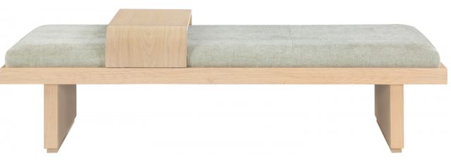Meridian Furniture Arlington Mint/Natural Bench-1