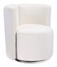 Zuo® Prague White Accent Chair-0