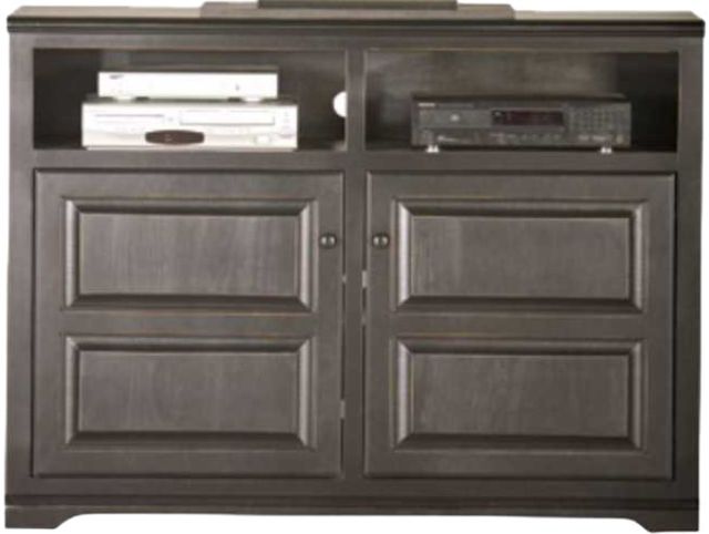American Heartland Manufacturing Poplar 4-Door Tall TV Stand-0