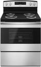 Amana® 30" Black on Stainless Free Standing Electric Range-0