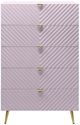 ACME Furniture Gaines Pink High Gloss Chest-4