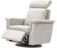 Fornirama 785 White Swivel Rocker Recliner with Adjustable Headrest-0