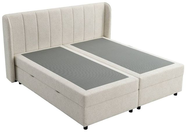 ACME Furniture Adonia Beige Queen Panel Storage Bed-3