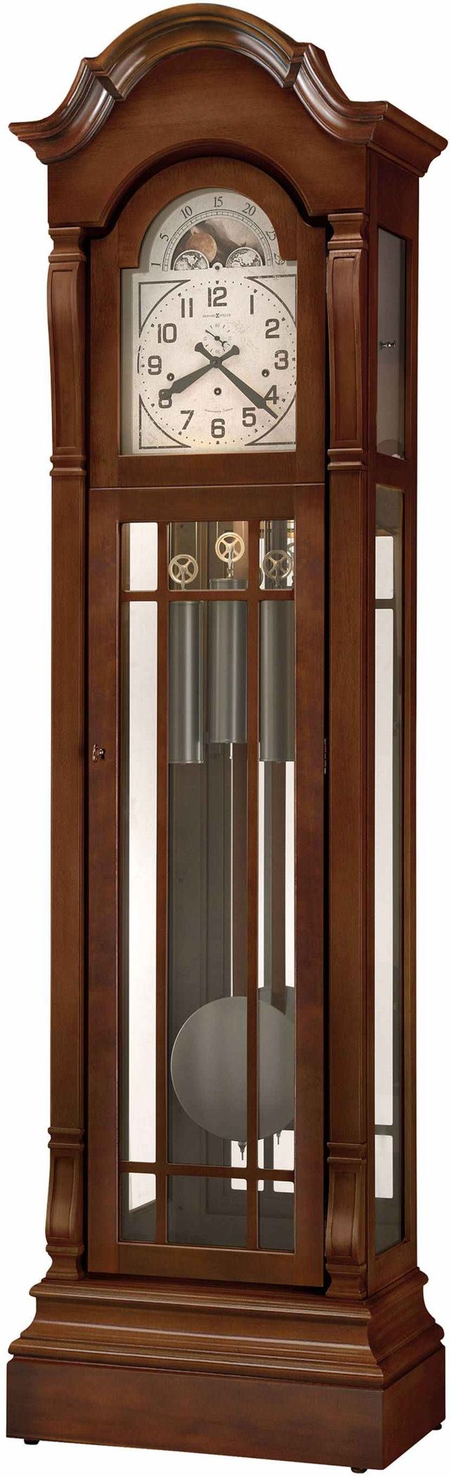 Howard Miller® Roderick IV Cherry Bordeaux Floor Clock-0