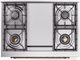 Ilve® Nostalgie II Series 36" Blue Gray Pro Style Dual Fuel Range-2