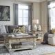 Liberty Furniture Morgan Creek 3-Piece Antique White/Wirebrushed Tobacco Occasional Table Set-1