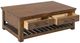 International Furniture Direct Walnut Reddish Brown 50" Cocktail Table-5
