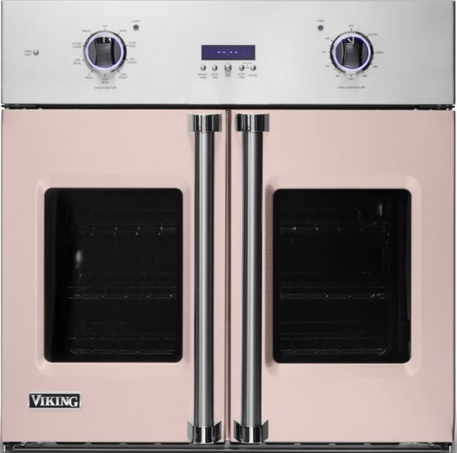 Viking® 7 Series 30" Blush Electric Single French-Door Oven-0