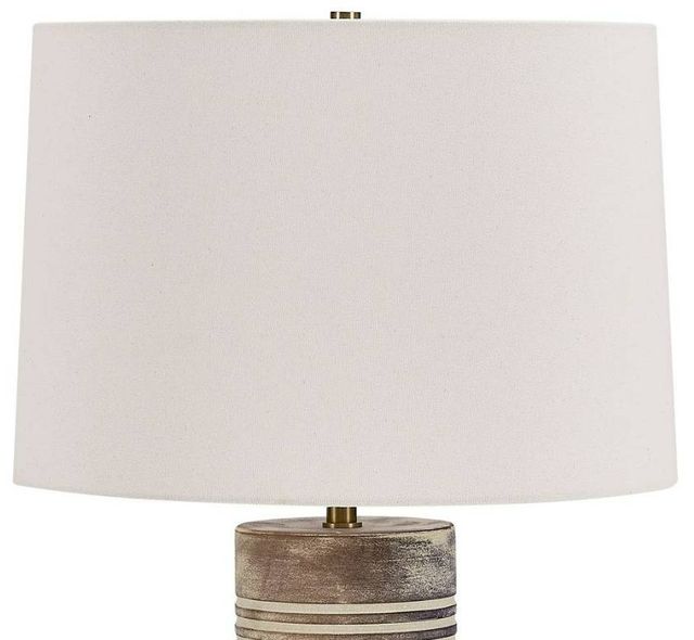 Uttermost® Vale Gray Wash/Warm Beige Table Lamp-4