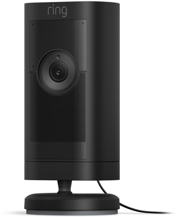 ring Black Stick Up Camera Plug In Pro -0