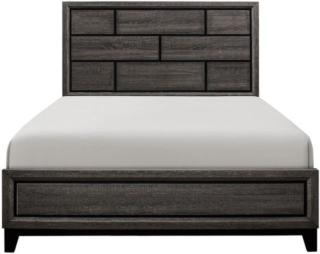 Mazin Furniture Davi Gray Full Panel Bed-1
