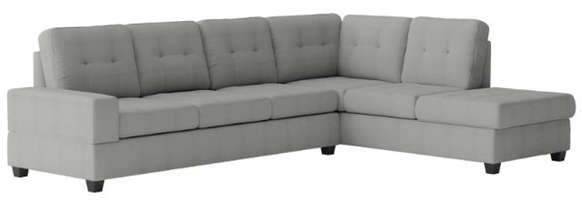 Homelegance® Maston 3-Piece Gray L-Shape Reversible Sectional with Ottoman-2