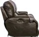 Catnapper® Wembley Steel Leather Power Lay Flat Reclining Console Loveseat with Power Adjustable Headrest-4