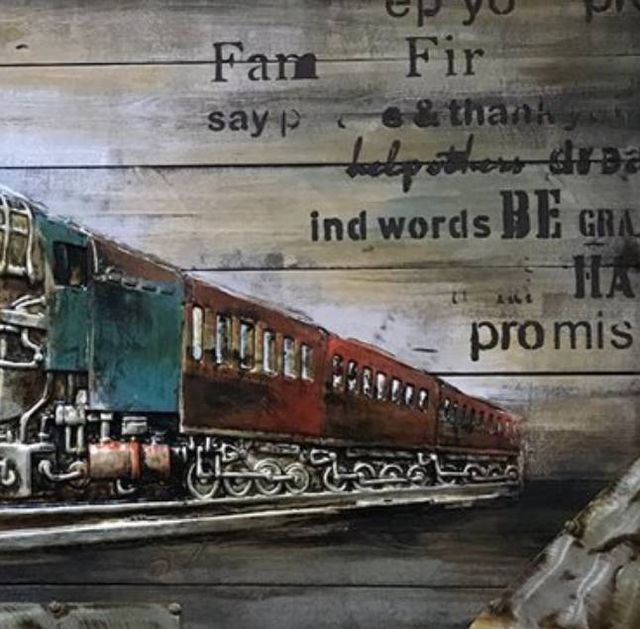 YHD Full Steam Ahead II Wall Art-1