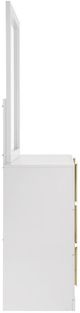 Coaster® Ines White High Gloss Bedroom Dresser with Mirror-2