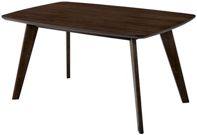 front view of the Furniture of America® Shayna Gray Walnut Rectangular Dining Table