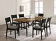 Furniture of America® Oberwil 7-Piece Antique Oak Dining Table Set with Black Legs-1