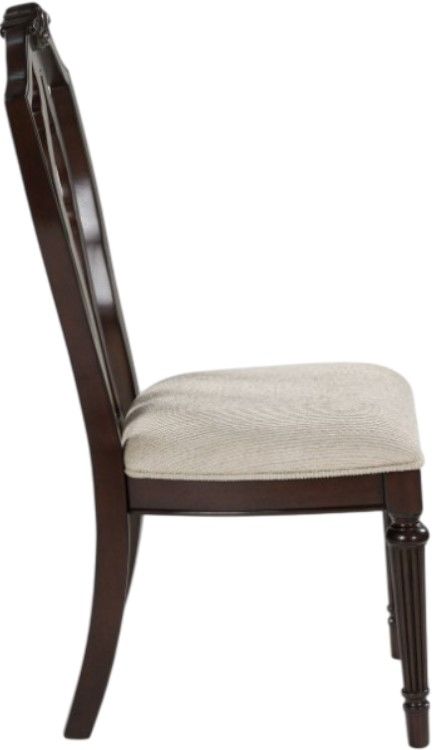 Signature Design by Ashley® Lavinton Cherry Brown/Tan Dining Side Chair-2