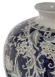 A & B Home Bryn Blue/Gold Porcelain Urn-1