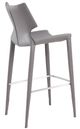 VIG Furniture Modrest Hayes 2-Piece Gray/Stainless Steel Bar Stool Set-2