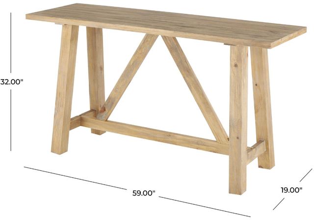 Deco Marche Light Brown Console Table-2