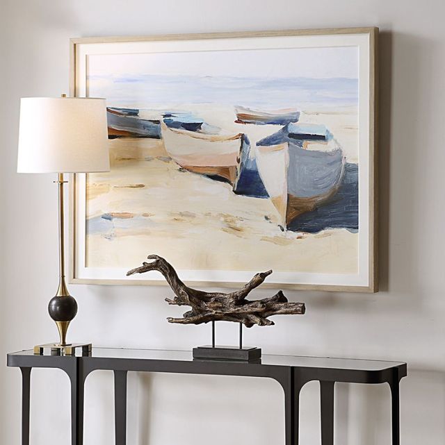 Uttermost® Ethan Harper Beached Boats Framed Print-2