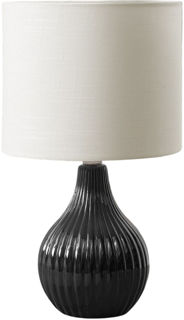 Monarch Specialties Inc. Black Resin Table Lamp -0