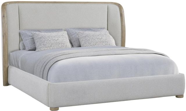 Bernards Pagosa Rio Smoke Queen Upholstered Panel Bed-0