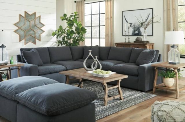 Signature Design by Ashley® Savesto 6-Piece Charcoal Living Room Set-3