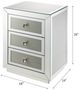 ACME Furniture Lavina Mirrored Accent Table with Faux Diamonds Inlay-3