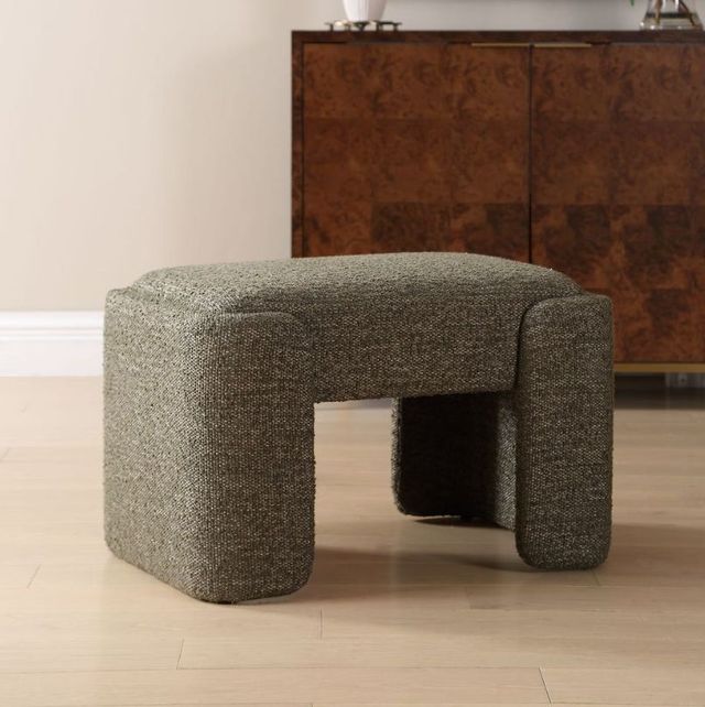 Uttermost® Angus Kale Green Boucle Small Bench-2