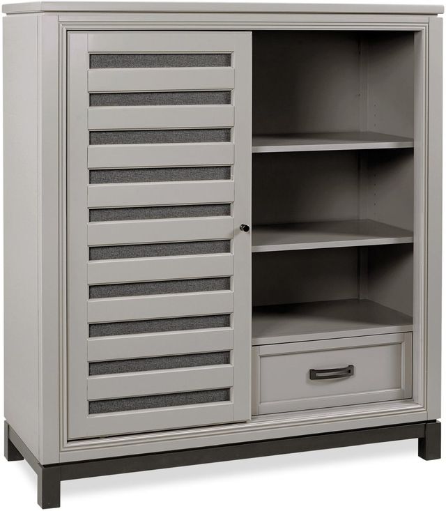 Aspenhome® Hyde Park Gray Paint Sliding Door Chest-1