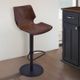Armen Living Zuma Vintage Coffee/Black Adjustable Bar Stool-4