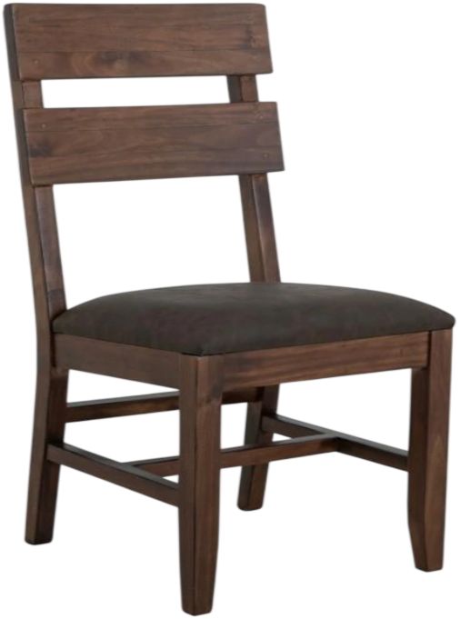 International Furniture Direct Parota Brown Dining Side Chair-0