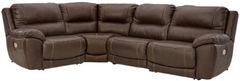 Signature Design by Ashley® Dunleith 4-Piece Chocolate Power Reclining Sectional