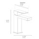 ZLINE Core Palisades Brushed Nickel Modern Single Handle Bath Faucet-5