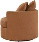 Coaster® Debbie Black/Burnt Orange Swivel Accent Chair-4