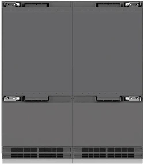ZLINE Autograph Edition 72" 39.6 Cu. Ft. Panel Ready Built-In French Door Refrigerator with Graphite Gray Interior and Champagne Bronze Accents-2