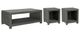 Signature Design by Ashley® Elite Park 3-Piece Gray Outdoor Table Set-0