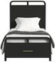 Elements International Ridgemont Black Youth Twin Panel Storage Bed-3
