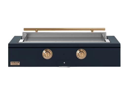 Caliber™ Rockwell Social 48" Juniper Built-In Natural Gas Outdoor Griddle with Gold Hardware-0